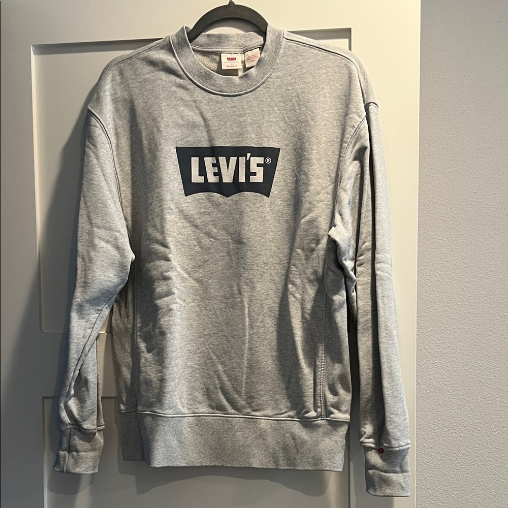 Levi's Classic Grey Relaxed Fit Crewneck Sweater
